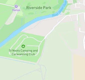 map for St Neots Camping & Caravanning Club