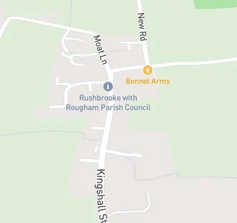 map for Rougham Post Office and Stores