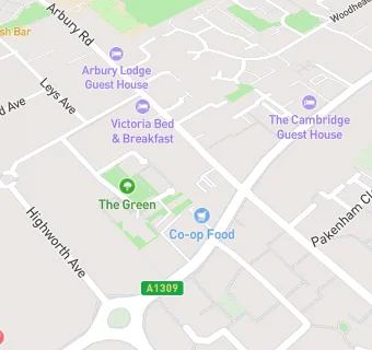 map for Cambridge Pie Shop