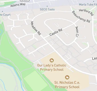 map for St Nicholas Primary School