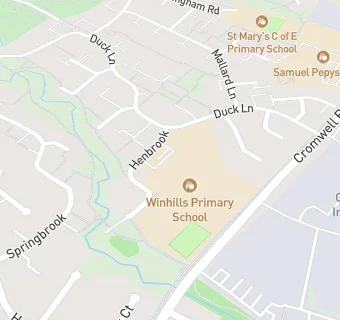 map for Winhills County Junior School