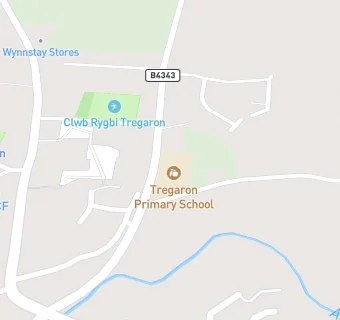 map for Ysgol Gynradd Tregaron