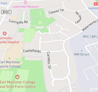 map for Castlefield Stores