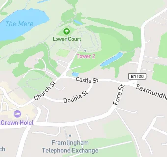 map for The Castle Cafe (at Framlingham Castle)