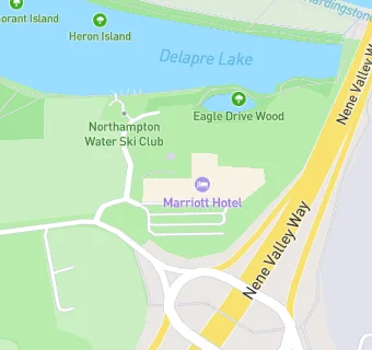 map for The Northampton Marriot Hotel