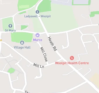 map for Woolpit Medical Services Ltd