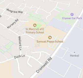 map for Samuel Pepys School