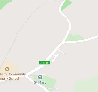 map for Earl Soham Branch Surgery 