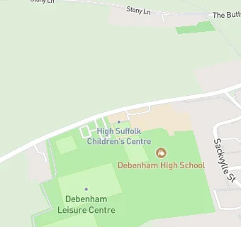 map for Debenham Church of England Voluntary Controlled High School