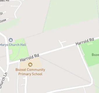 map for Bozeat Community School And Nursery