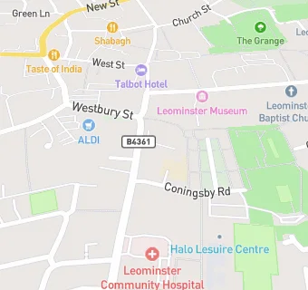 map for Leominster Sports & Social Club Ltd