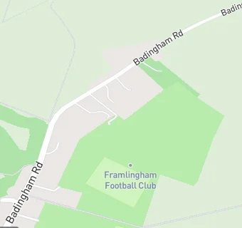 map for Framlingham Town Sports Club