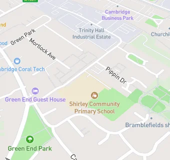 map for Shirley Community Primary School