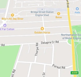 map for Delapre Crescent Stores