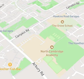 map for North Cambridge Academy