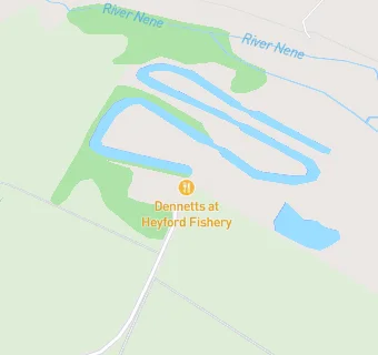 map for Dennetts at Heyford Fishery