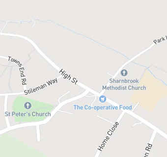 map for Sharnbrook Deli Cafe