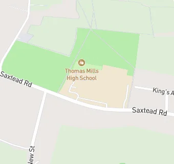 map for Thomas Mills High School