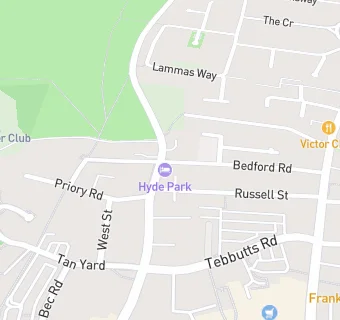 map for The Hyde Park Pub