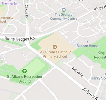 map for St Laurence Catholic Primary School