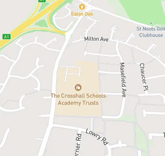 map for Crosshall Junior School