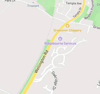 map for Ridgebourne Service Station