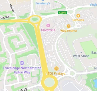 map for Wagamama