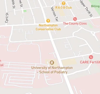 map for Cliftonville Middle School