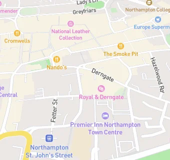 map for Royal & Derngate