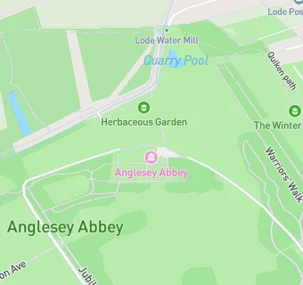 map for Anglesey Abbey Visitors Centre Shop