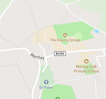 map for Shire Services At Chantry High School