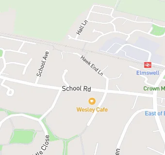 map for Elmswell Chinese Takeaway