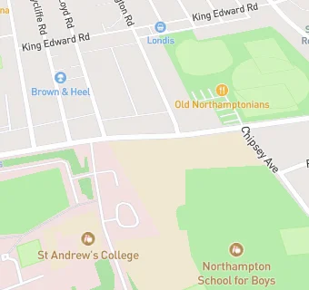 map for Northampton School for Boys