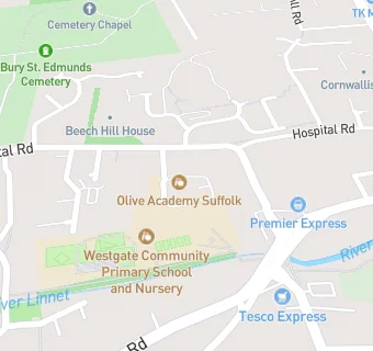map for Westgate Community Primary School and Nursery