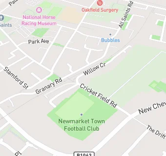 map for Newmarket Town FC