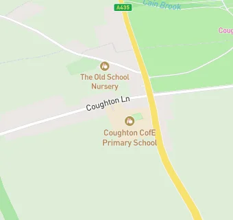 map for Coughton CofE Primary School