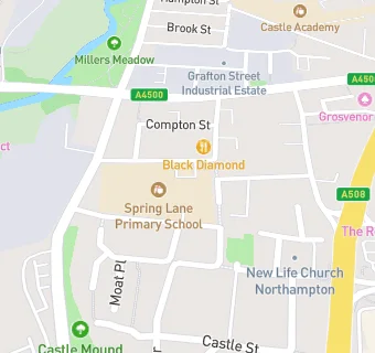 map for Spring Lane Primary School