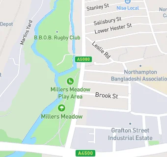 map for Boys Brigade Old Boys Rugby Club