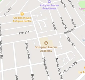 map for Stimpson Avenue Primary School