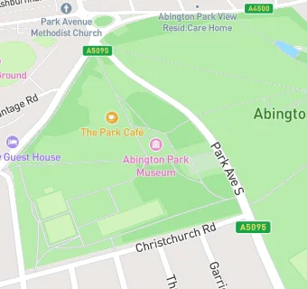 map for Abington Park Museum