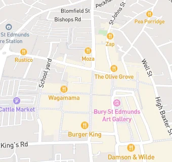 map for Wagamama