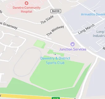 map for Daventry RFC Ltd