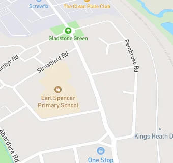 map for Gladstone Centre