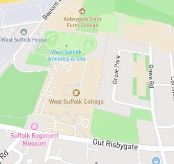 map for West Suffolk College