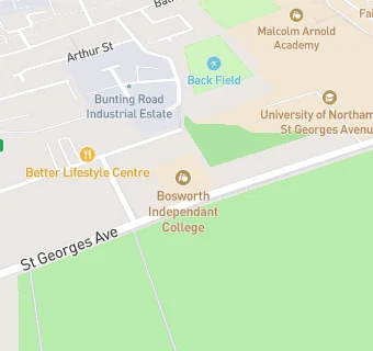 map for Bosworth Independent College