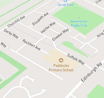 map for Paddocks Primary School