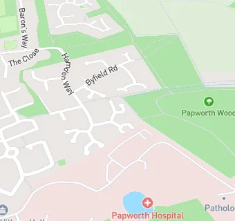 map for Papworth Surgery