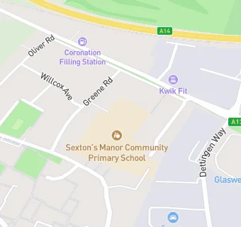 map for Sexton's Manor Community Primary School