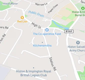 map for Histon Village Fryer