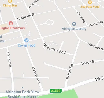 map for Northampton Abington Community Association